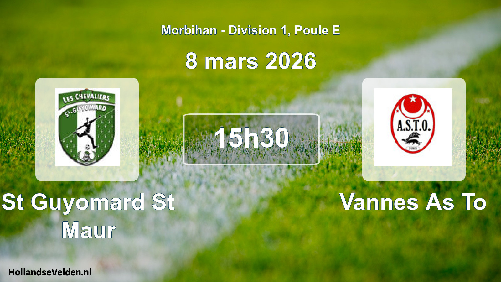 Geplande wedstrijd: St Guyomard St Maur - Vannes As To (8 mars 2026)