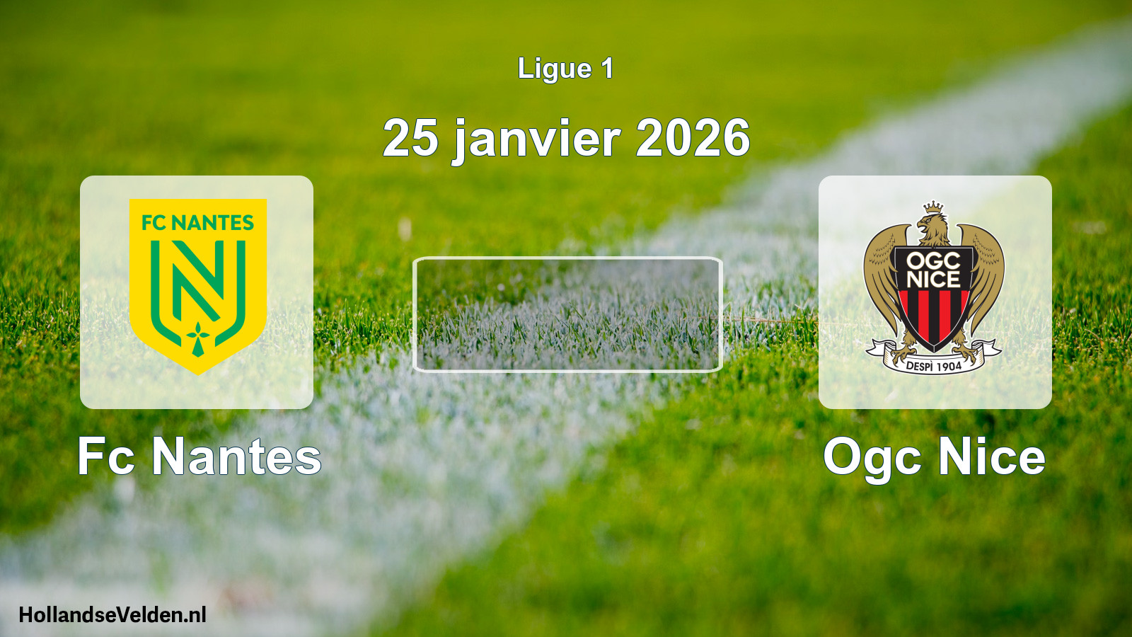 Scheduled Match: Fc Nantes - Ogc Nice (25 January 2026)