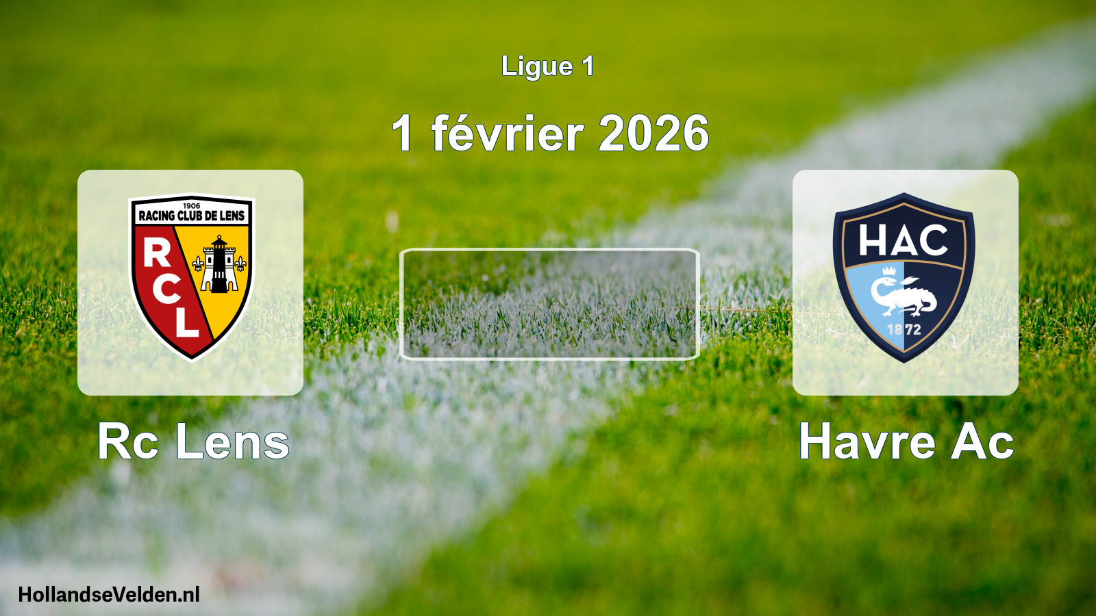 Scheduled Match: Rc Lens - Havre Ac (1 February 2026)