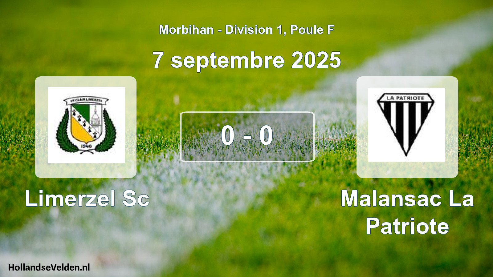Gespeelde wedstrijd: Limerzel Sc - Malansac La Patriote 0 - 0 (7 septembre 2025)