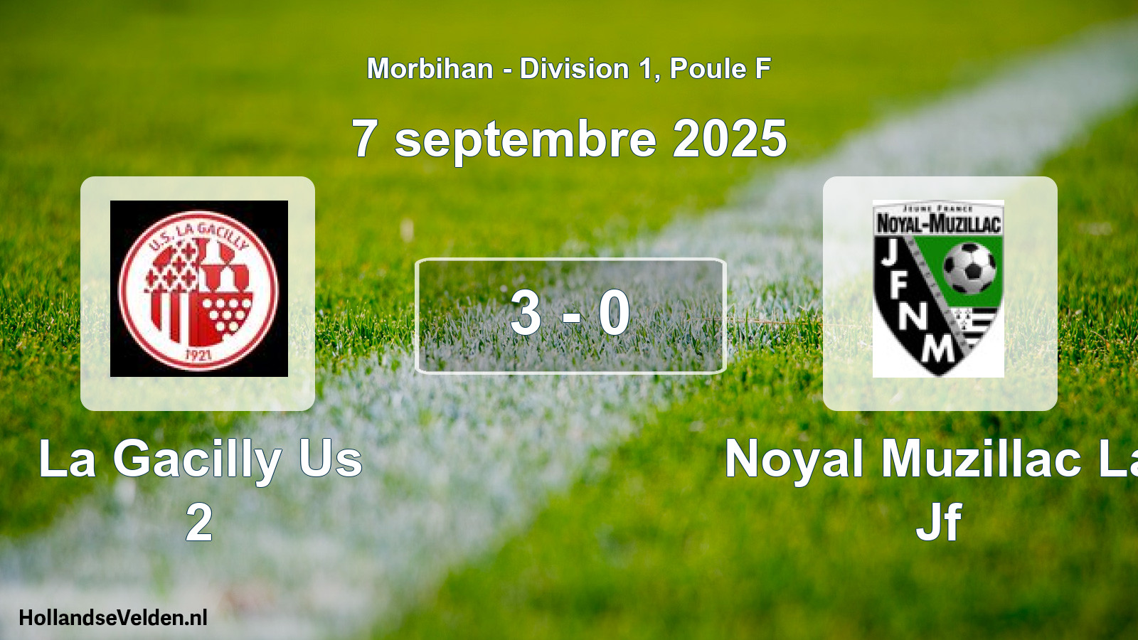 Total number of matches played: La Gacilly Us 2 - Noyal Muzillac La Jf 3 - 0 (7 September 2025)