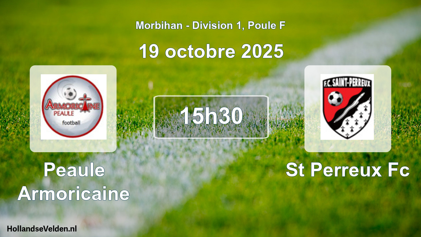 Geplande wedstrijd: Peaule Armoricaine - St Perreux Fc (19 octobre 2025)