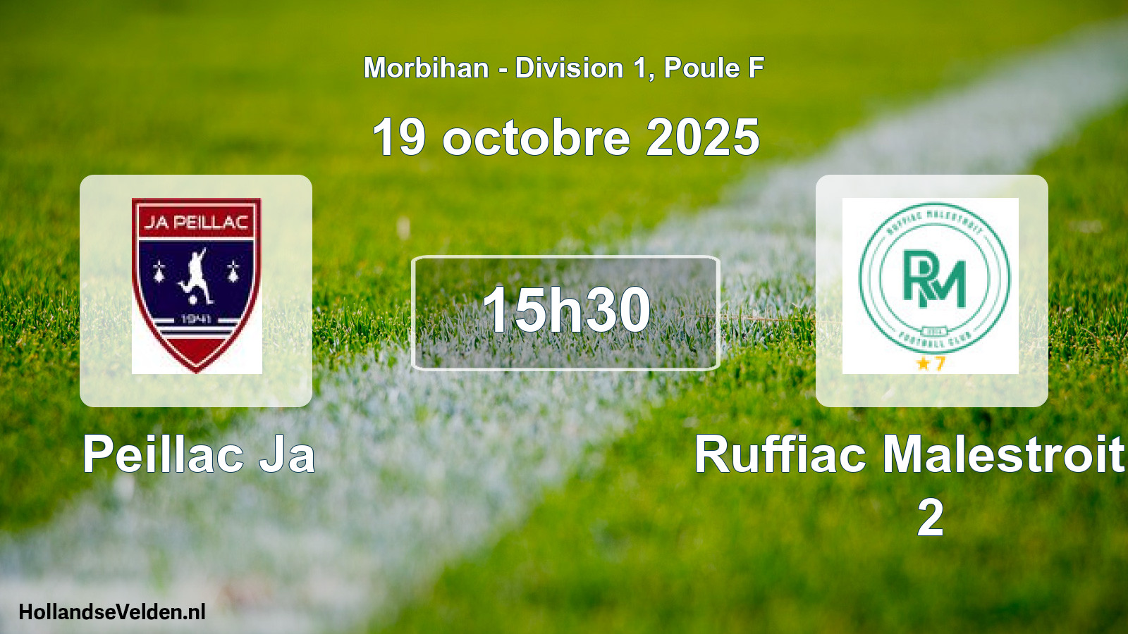 Scheduled Match: Peillac Ja - Ruffiac Malestroit F 2 (19 October 2025)
