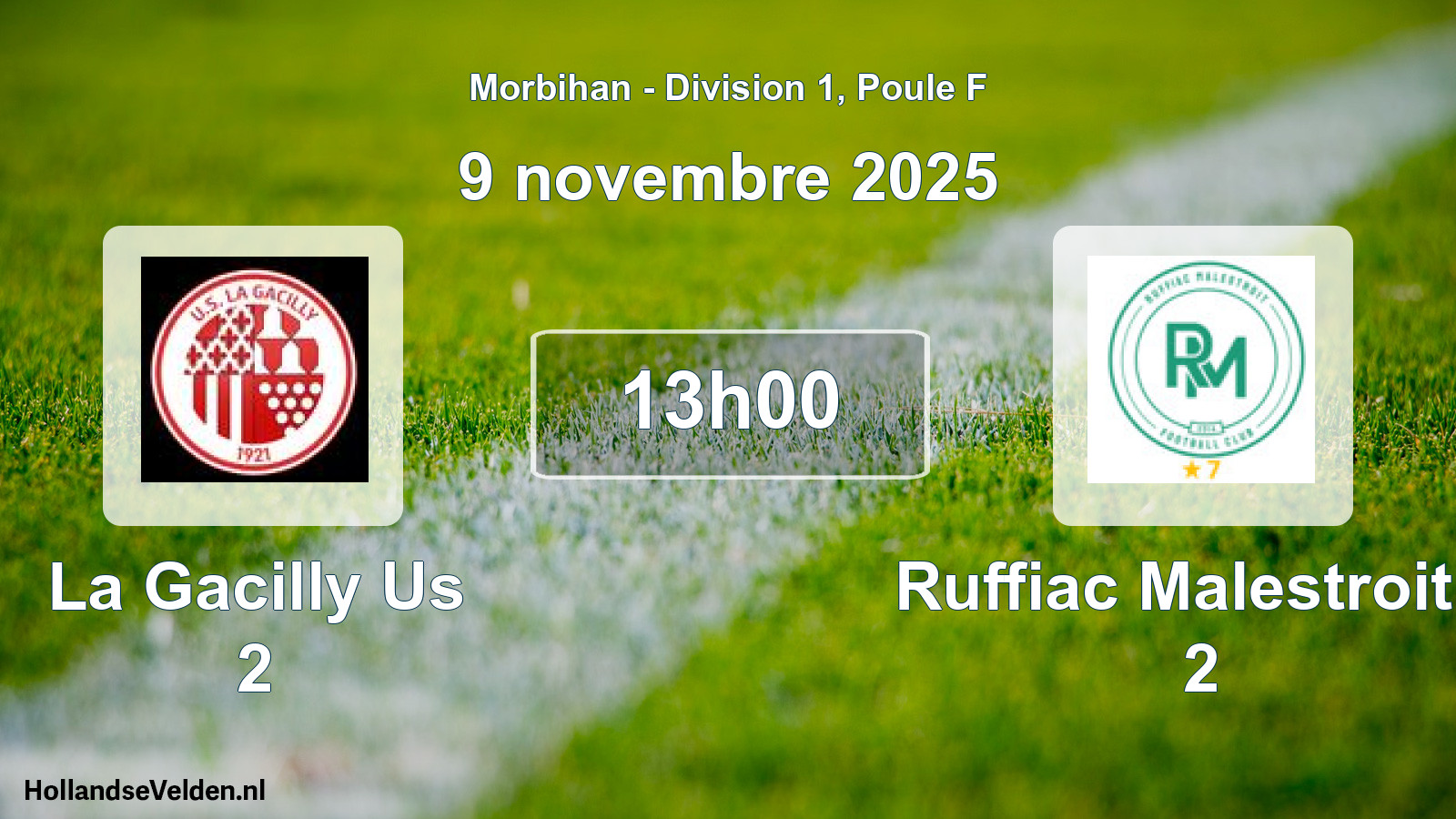 Scheduled Match: La Gacilly Us 2 - Ruffiac Malestroit F 2 (9 November 2025)