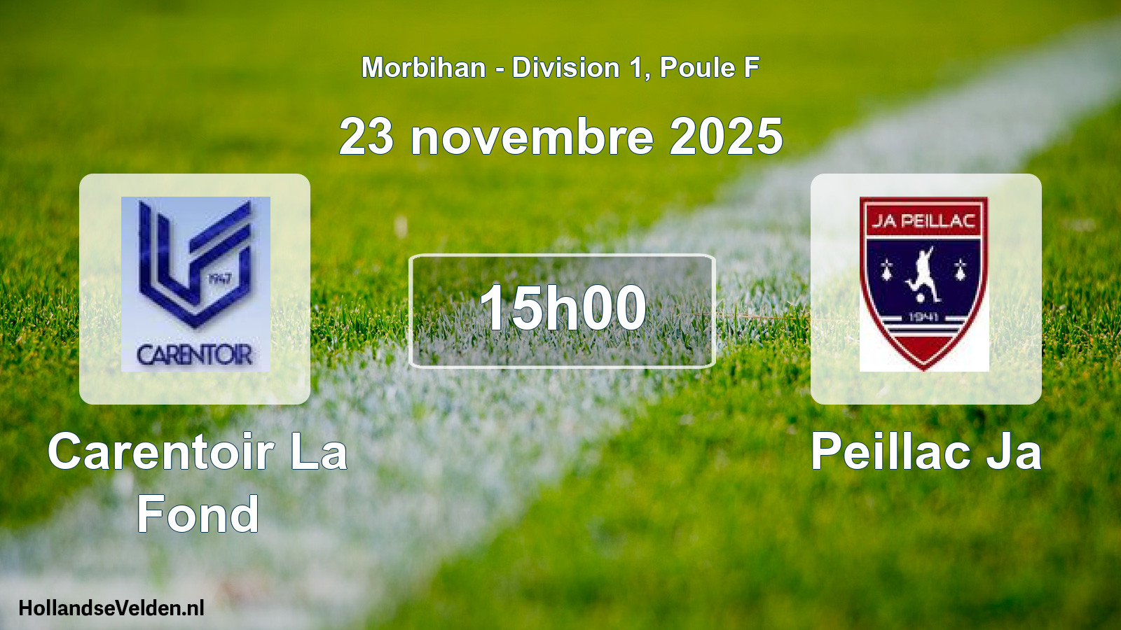 Scheduled Match: Carentoir La Fond - Peillac Ja (23 November 2025)