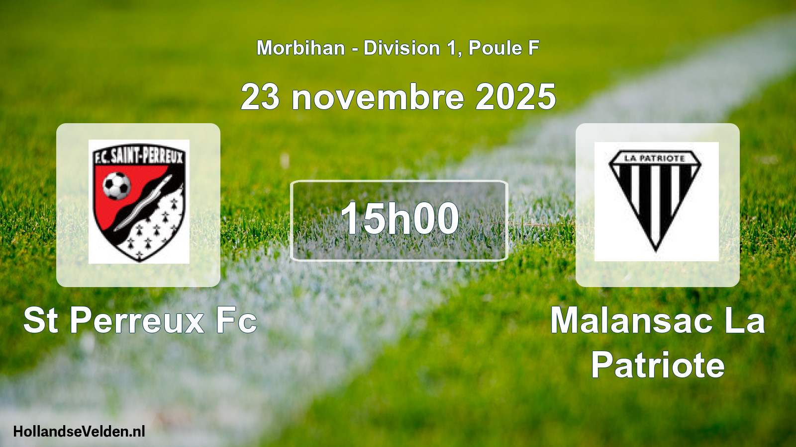 Scheduled Match: St Perreux Fc - Malansac La Patriote (23 November 2025)
