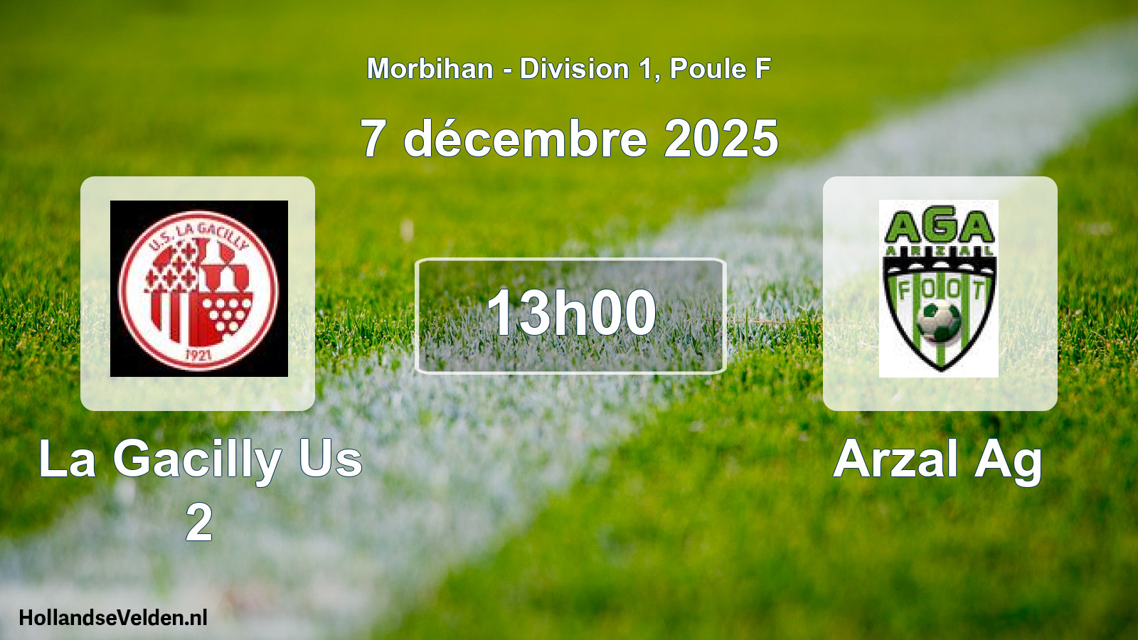 Scheduled Match: La Gacilly Us 2 - Arzal Ag (7 December 2025)