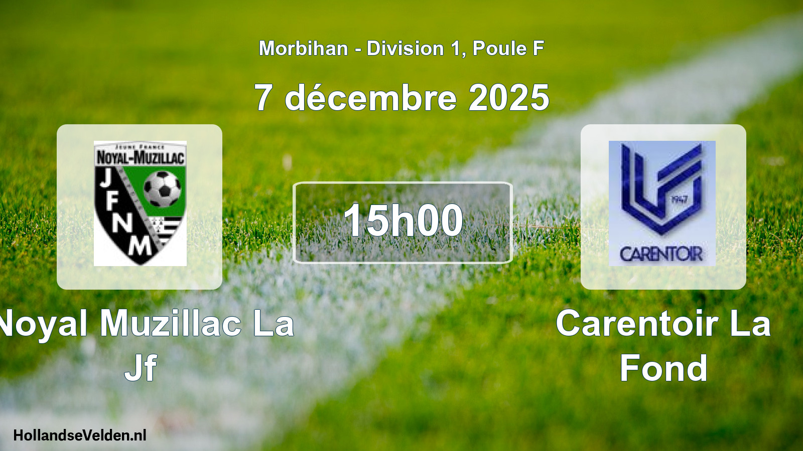 Scheduled Match: Noyal Muzillac La Jf - Carentoir La Fond (7 December 2025)