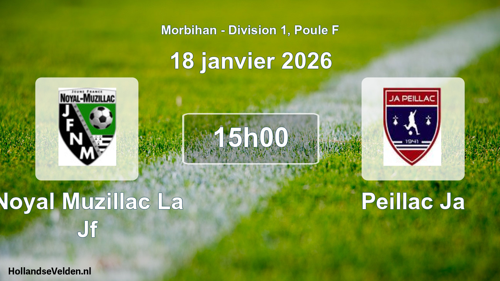 Scheduled Match: Noyal Muzillac La Jf - Peillac Ja (18 January 2026)