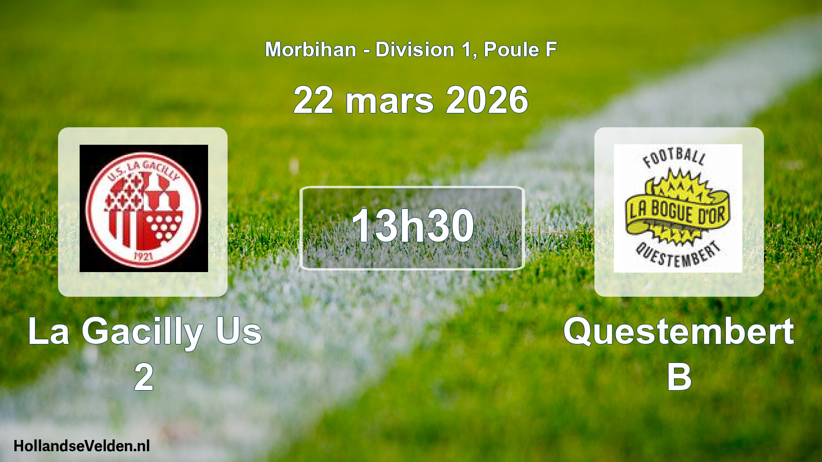 Geplande wedstrijd: La Gacilly Us 2 - Questembert B (22 mars 2026)
