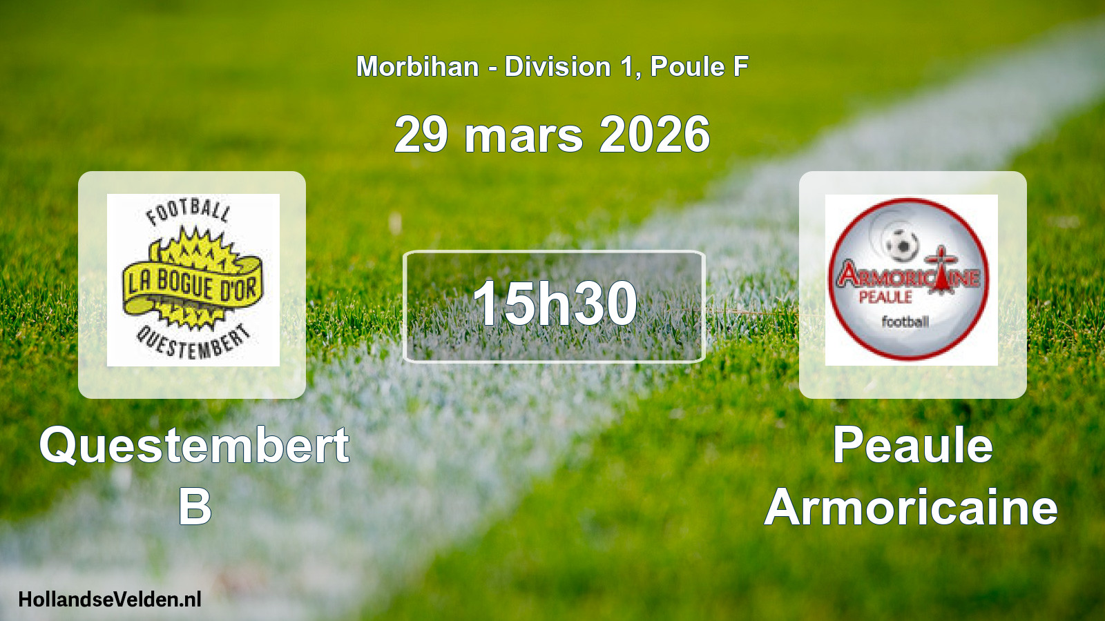 Scheduled Match: Questembert B - Peaule Armoricaine (29 March 2026)