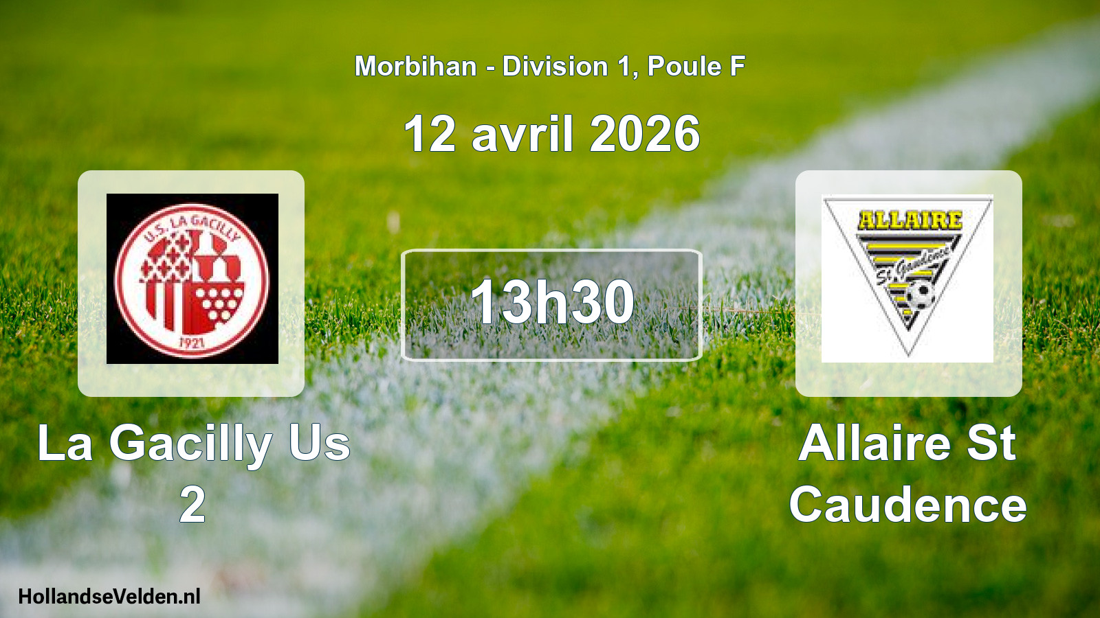 Geplande wedstrijd: La Gacilly Us 2 - Allaire St Caudence (12 avril 2026)