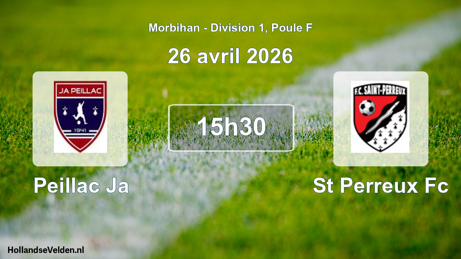 Geplande wedstrijd: Peillac Ja - St Perreux Fc (26 avril 2026)