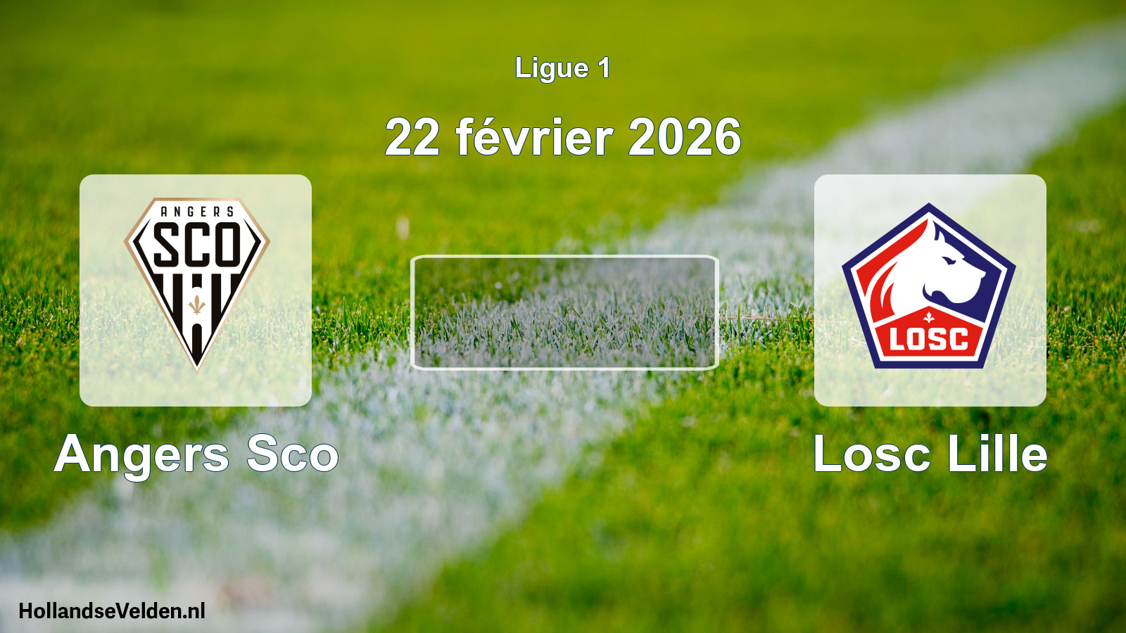 Geplande wedstrijd: Angers Sco - Losc Lille (22 februari 2026)