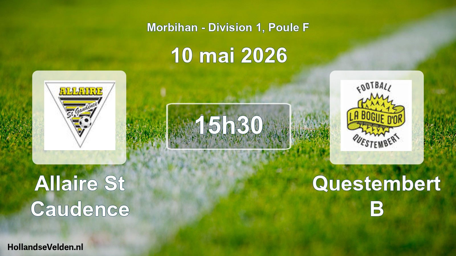 Geplande wedstrijd: Allaire St Caudence - Questembert B (10 mai 2026)