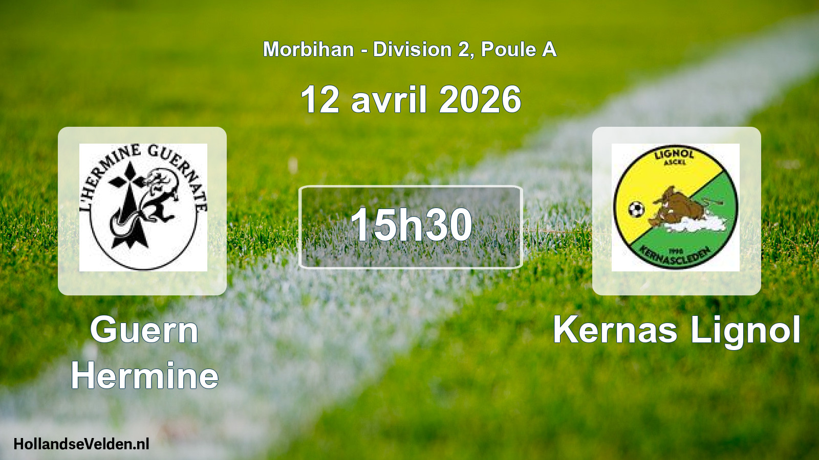 Scheduled Match: Guern Hermine - Kernas Lignol (12 April 2026)