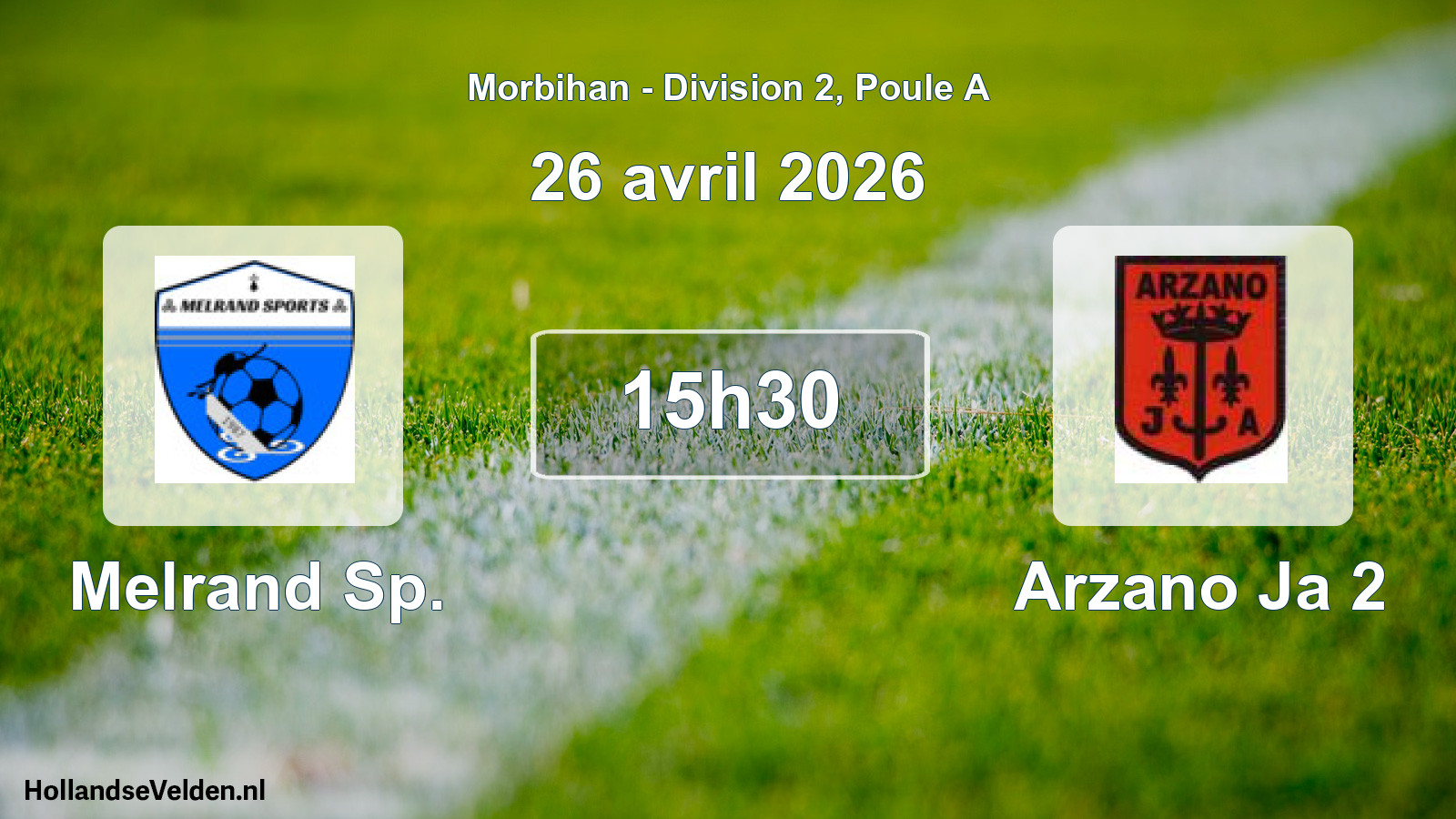 Scheduled Match: Melrand Sp. - Arzano Ja 2 (26 April 2026)