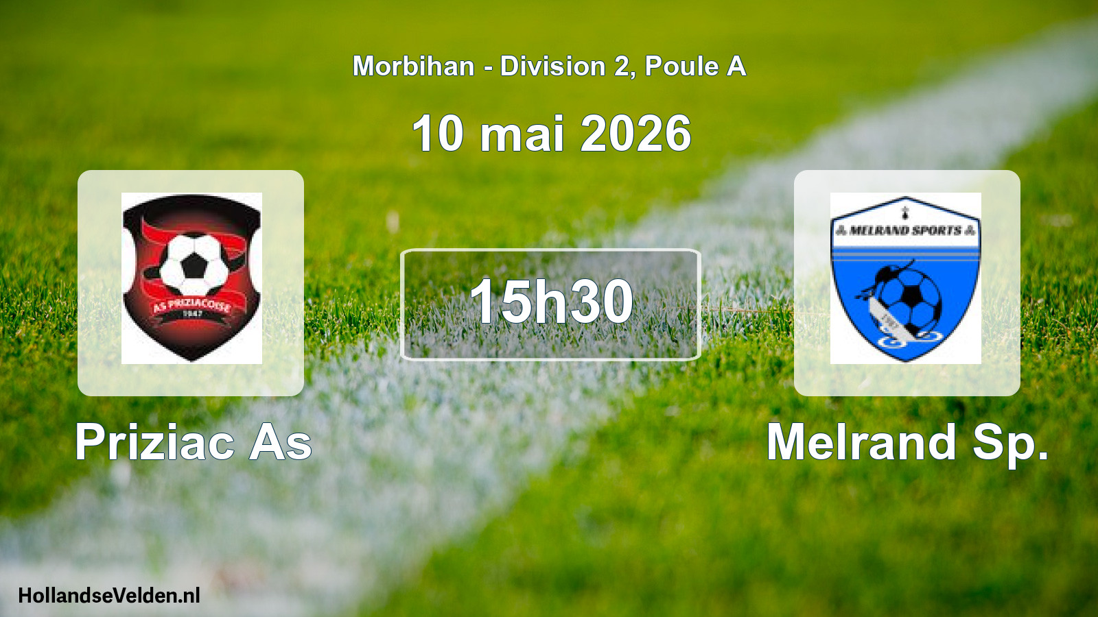 Scheduled Match: Priziac As - Melrand Sp. (10 May 2026)