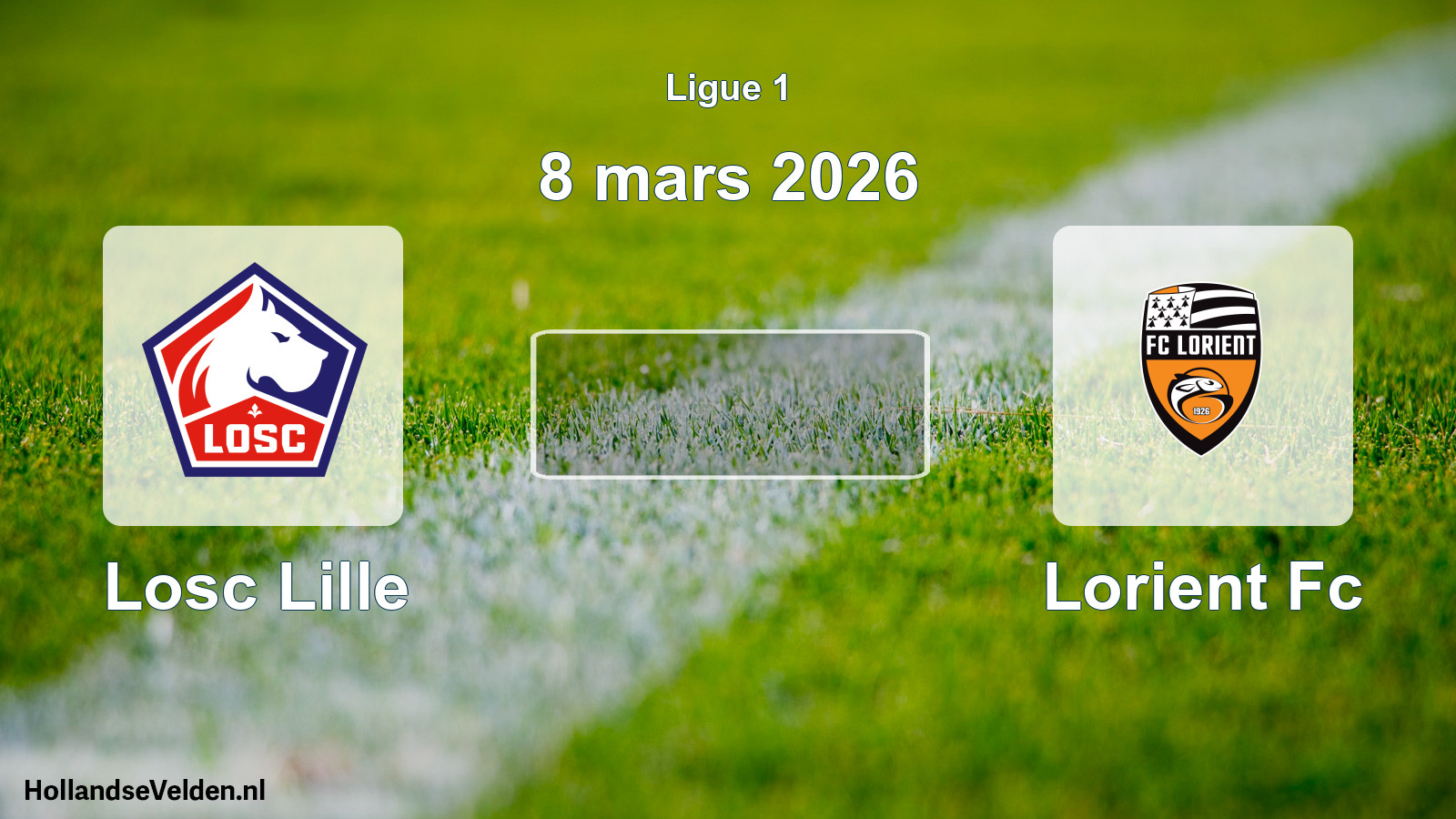 Geplande wedstrijd: Losc Lille - Lorient Fc (8 mars 2026)