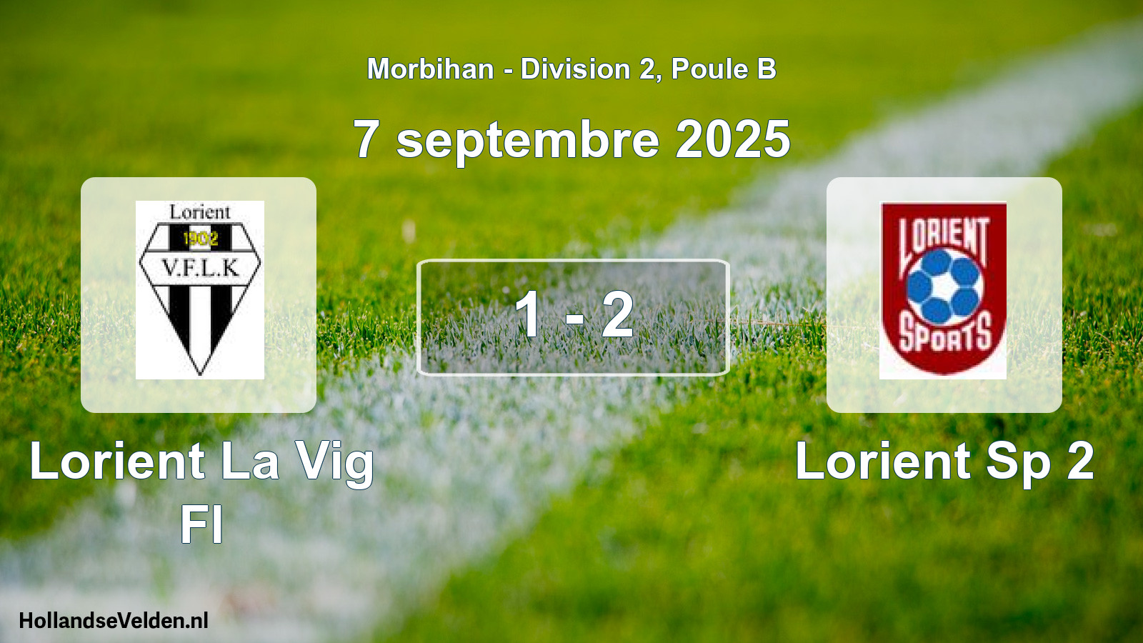 Gespeelde wedstrijd: Lorient La Vig Fl - Lorient Sp 2 1 - 2 (7 septembre 2025)