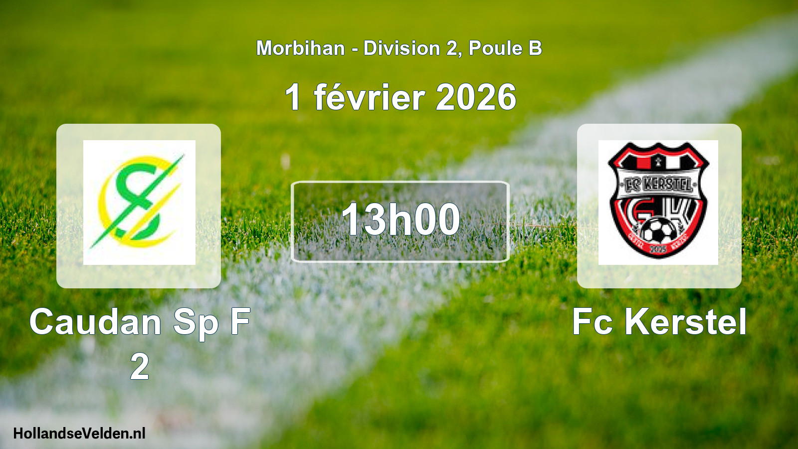 Scheduled Match: Caudan Sp F 2 - Fc Kerstel (1 February 2026)