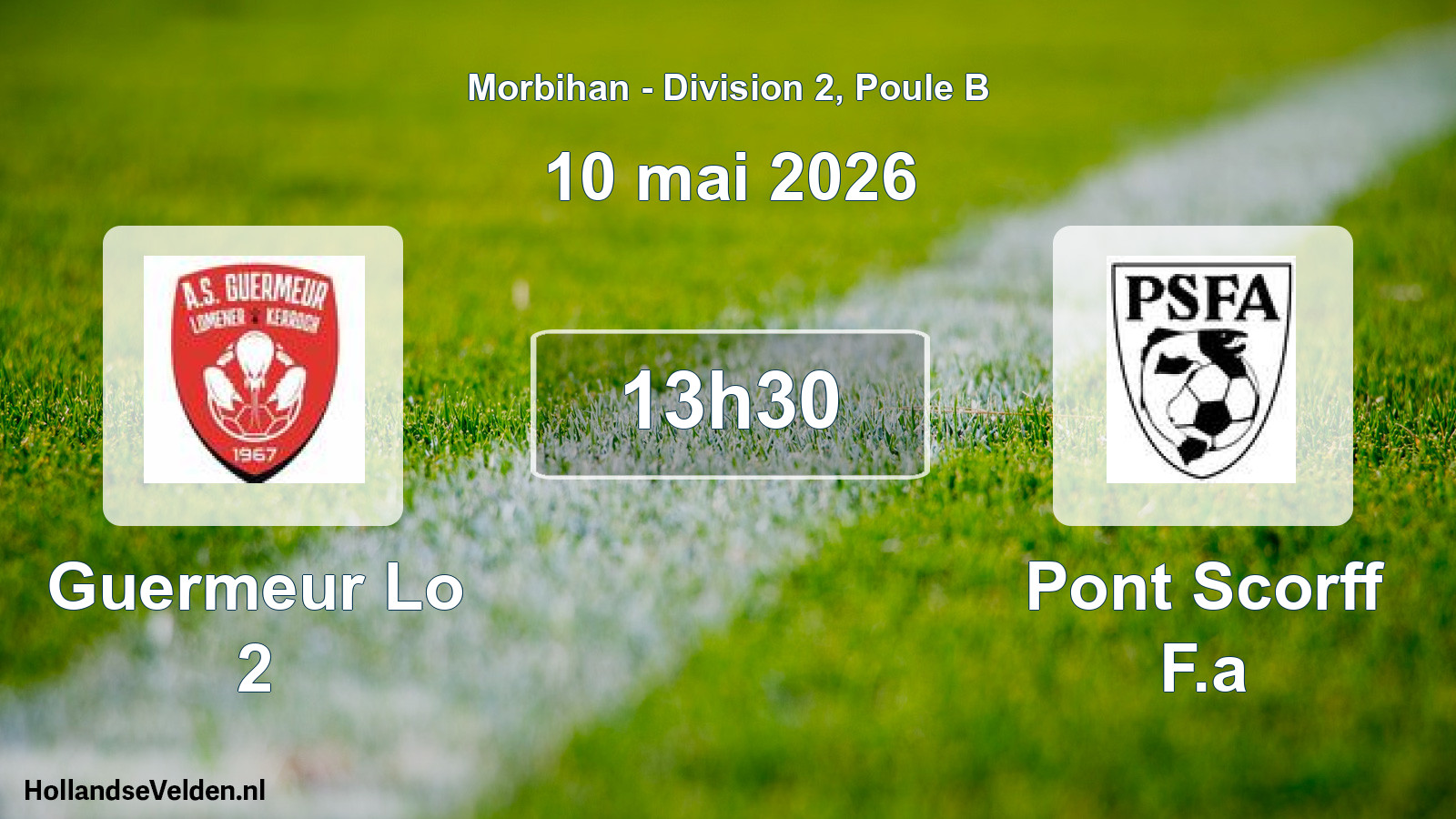 Geplande wedstrijd: Guermeur Lo 2 - Pont Scorff F.a (10 mei 2026)