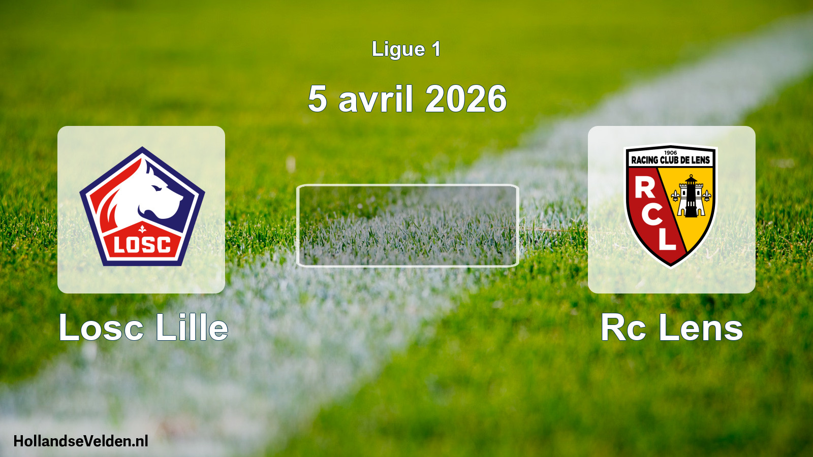 Geplande wedstrijd: Losc Lille - Rc Lens (5 april 2026)