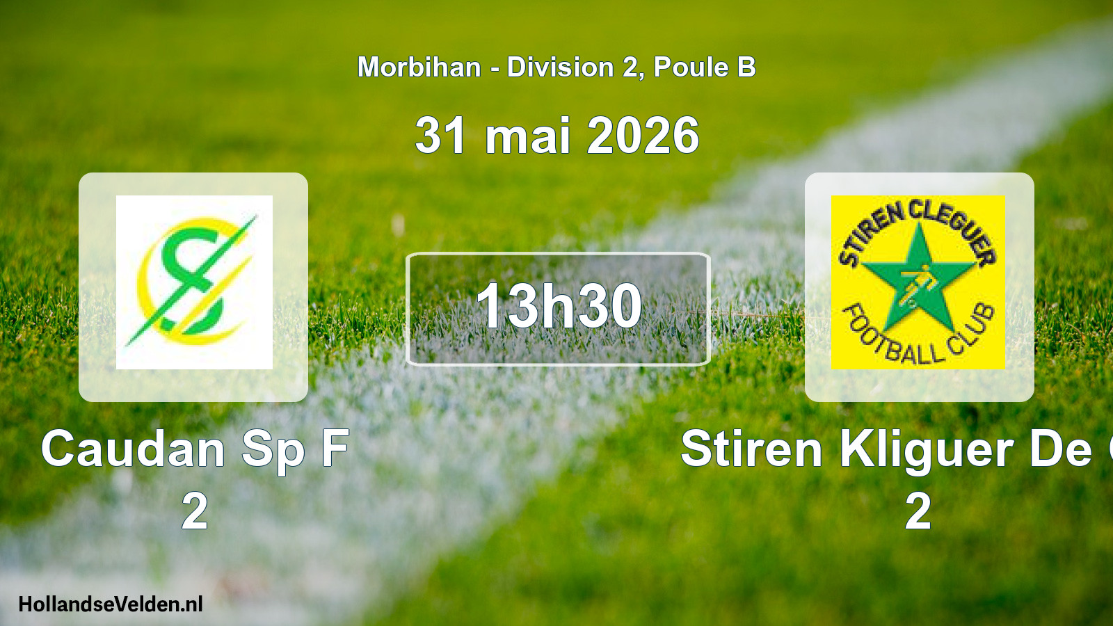 Scheduled Match: Caudan Sp F 2 - Stiren Kliguer De Cl 2 (31 May 2026)
