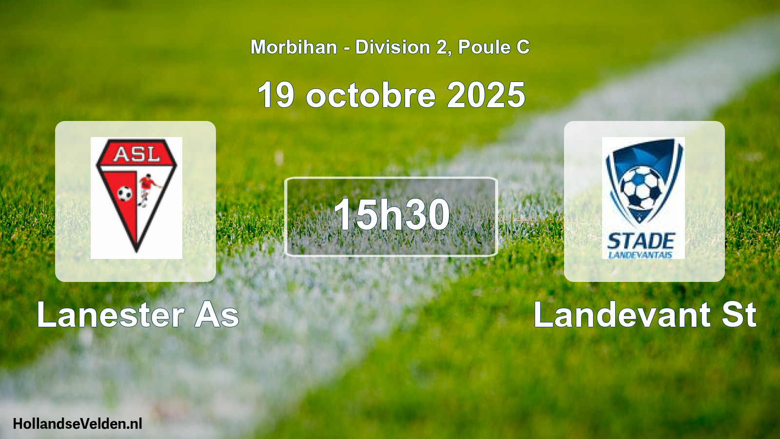 Geplande wedstrijd: Lanester As - Landevant St (19 octobre 2025)