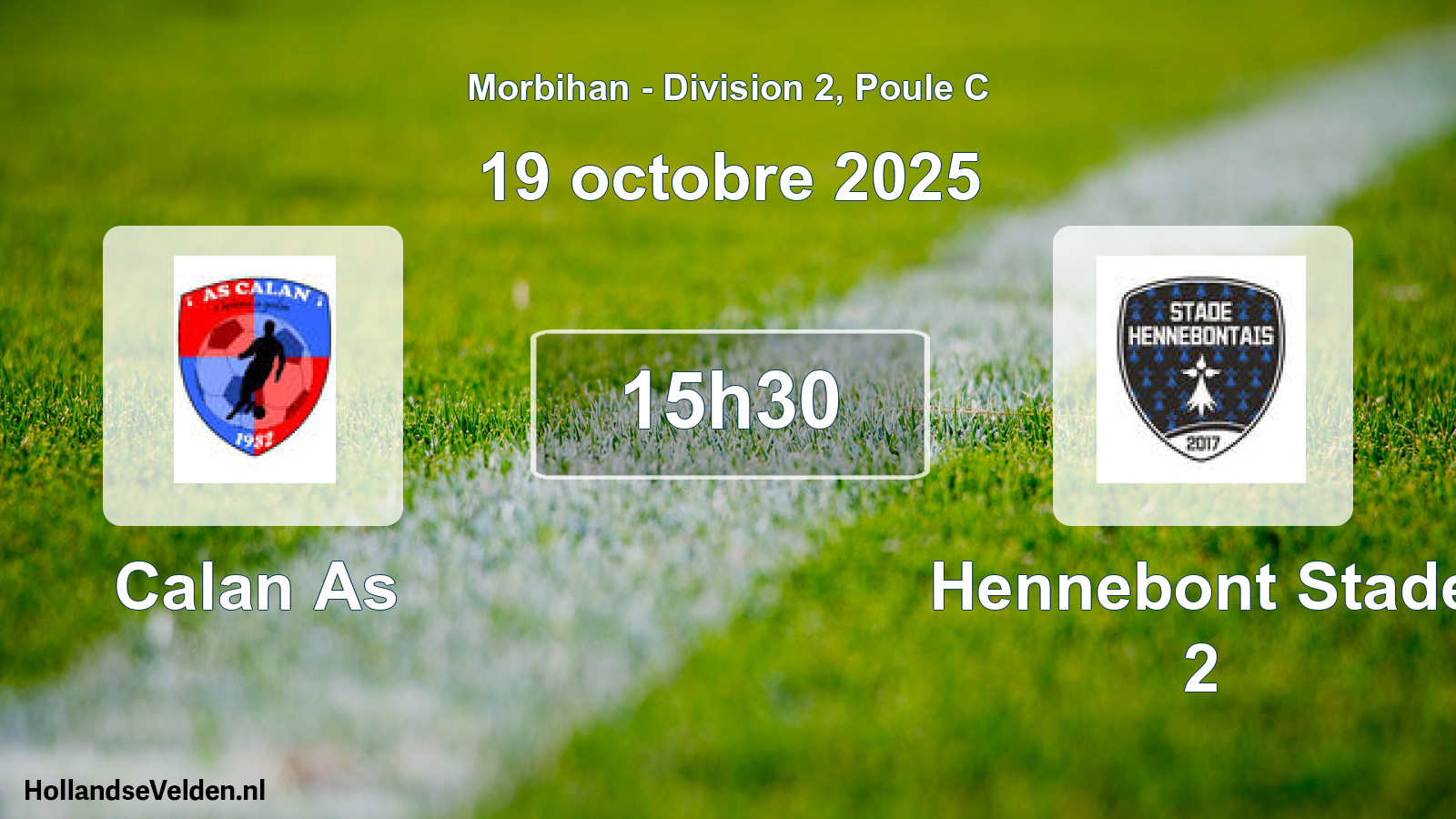 Geplande wedstrijd: Calan As - Hennebont Stade 2 (19 octobre 2025)