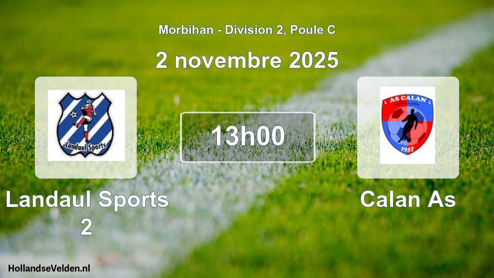 Geplande wedstrijd: Landaul Sports 2 - Calan As (2 novembre 2025)