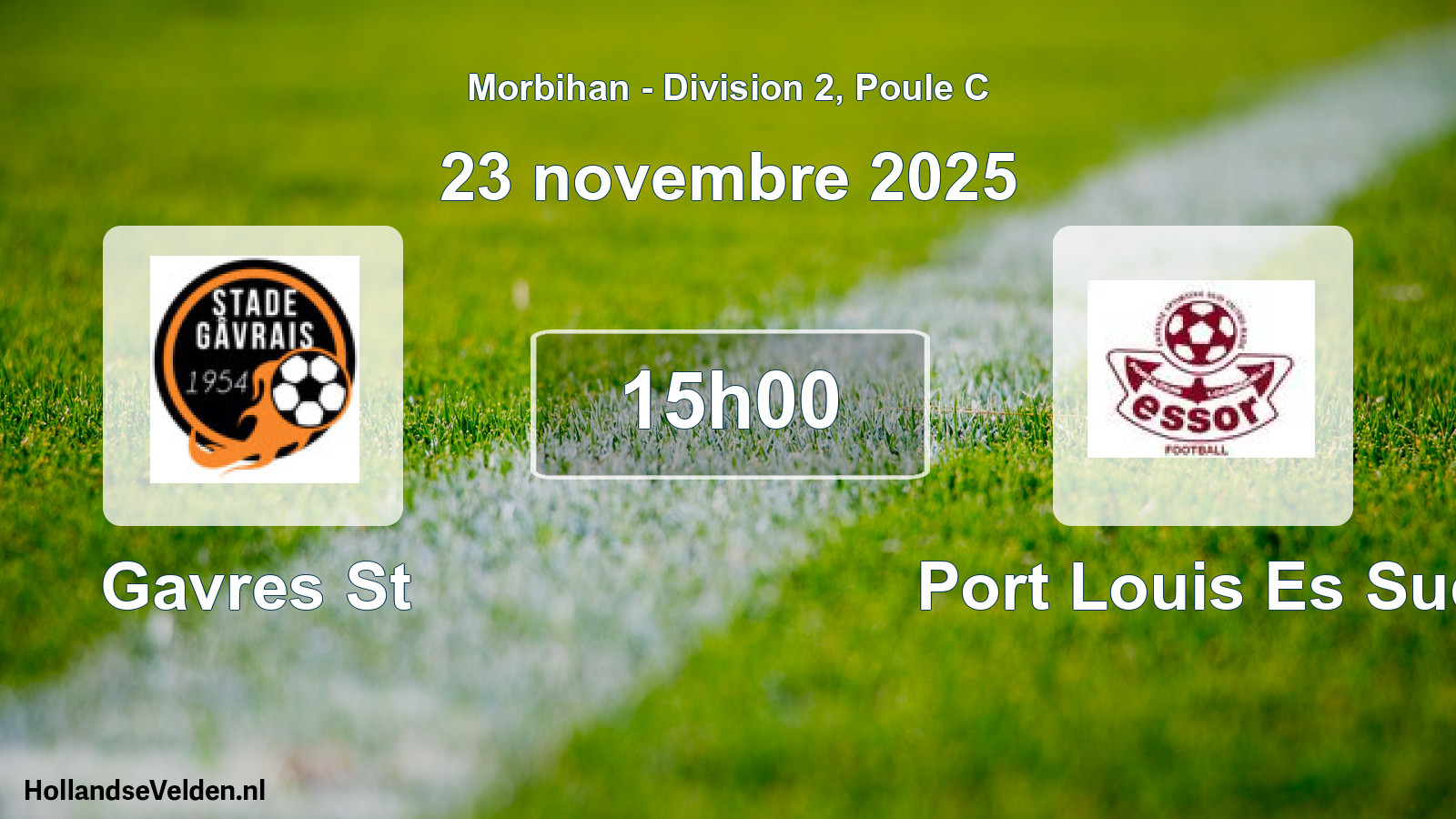 Geplande wedstrijd: Gavres St - Port Louis Es Sud (23 november 2025)