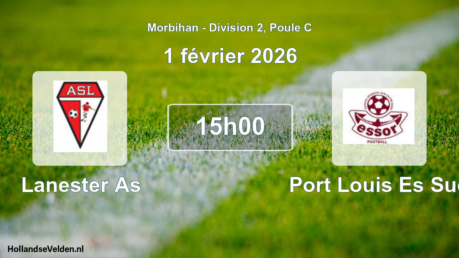 Geplande wedstrijd: Lanester As - Port Louis Es Sud (1 février 2026)