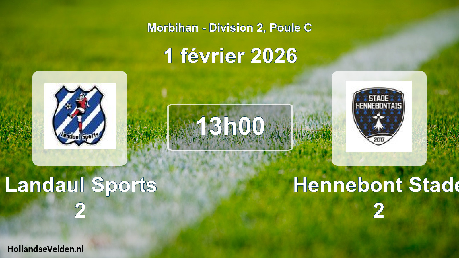 Geplande wedstrijd: Landaul Sports 2 - Hennebont Stade 2 (1 février 2026)