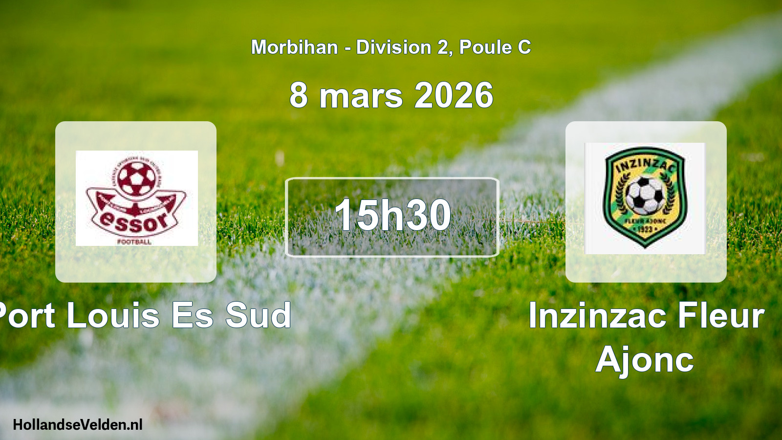 Scheduled Match: Port Louis Es Sud - Inzinzac Fleur Ajonc (8 March 2026)