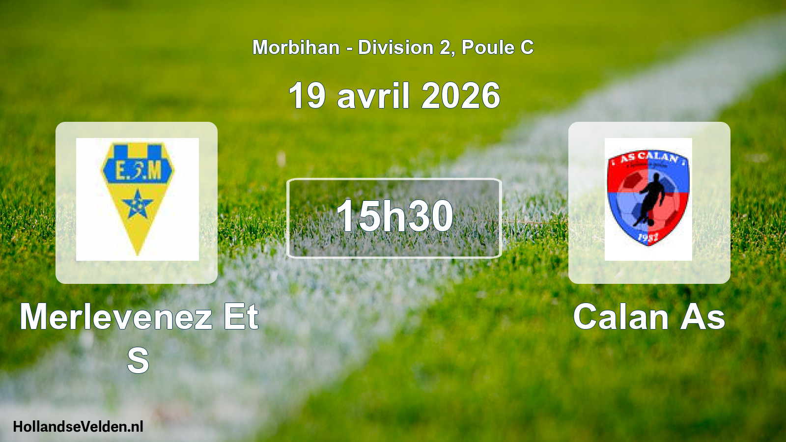 Scheduled Match: Merlevenez Et S - Calan As (19 April 2026)