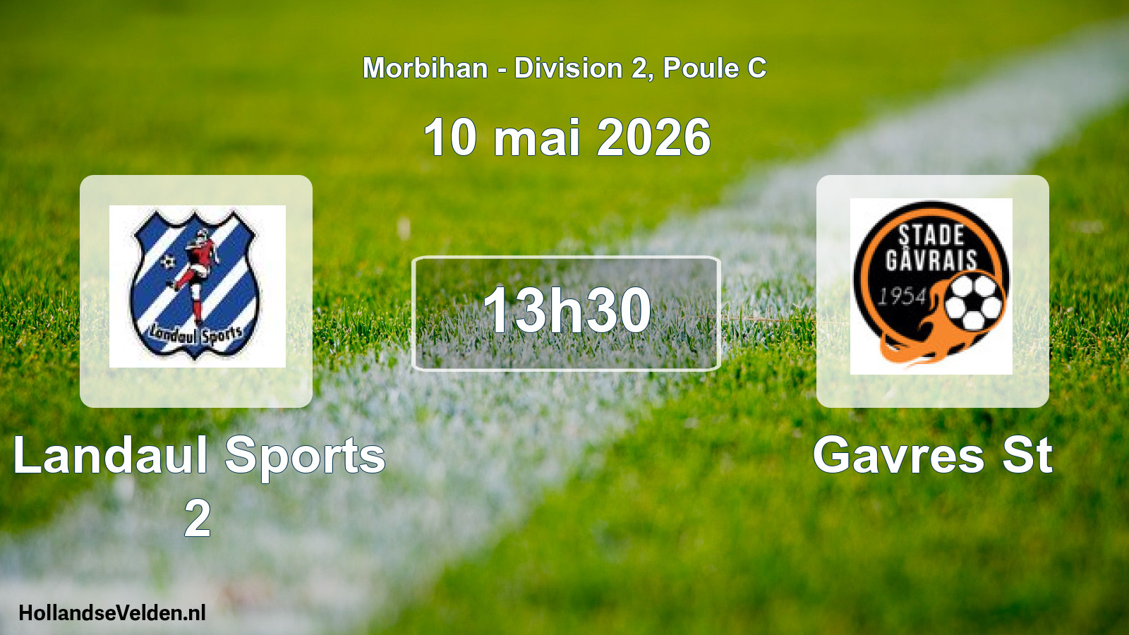 Geplande wedstrijd: Landaul Sports 2 - Gavres St (10 mai 2026)