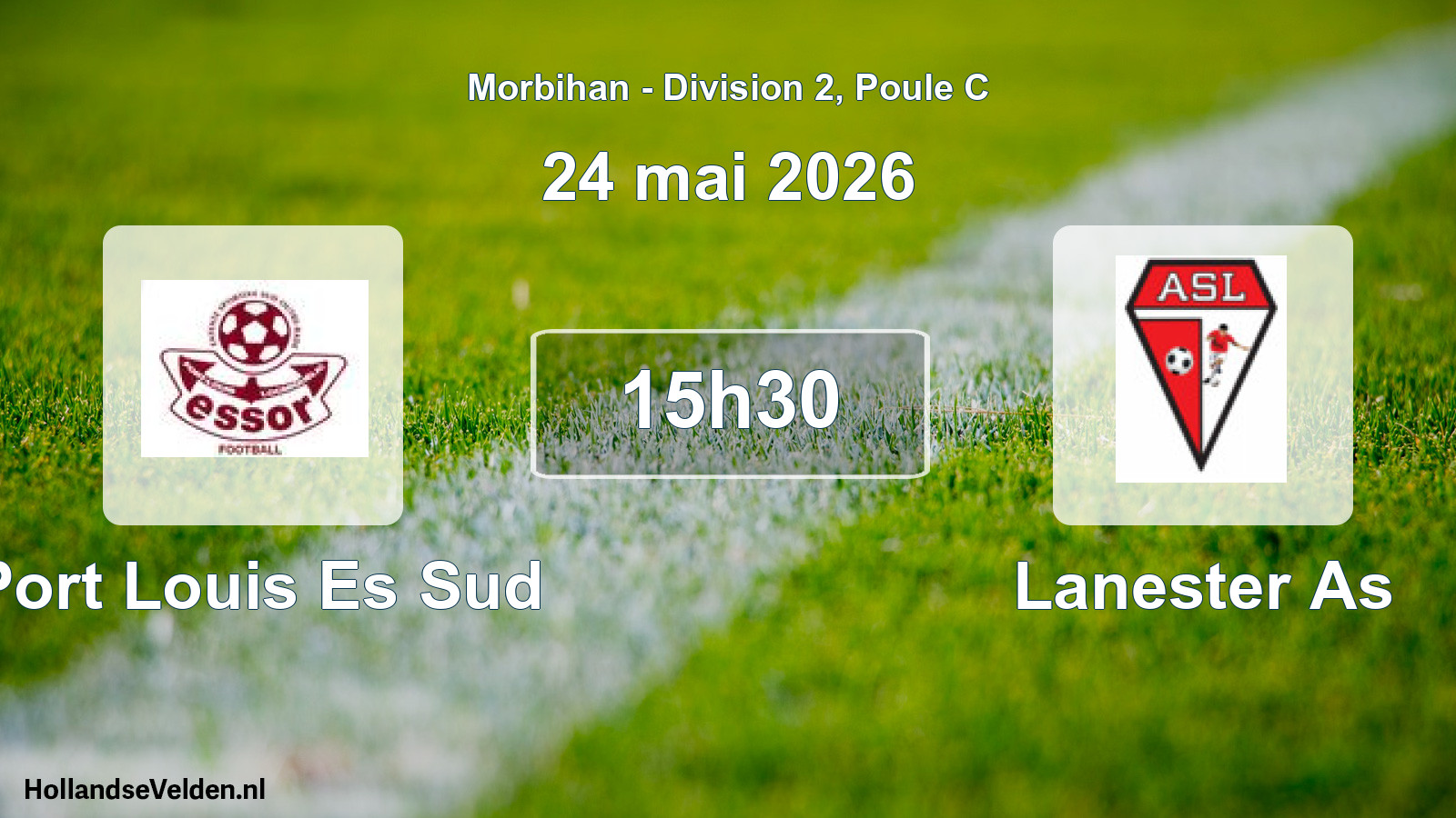 Geplande wedstrijd: Port Louis Es Sud - Lanester As (24 mai 2026)