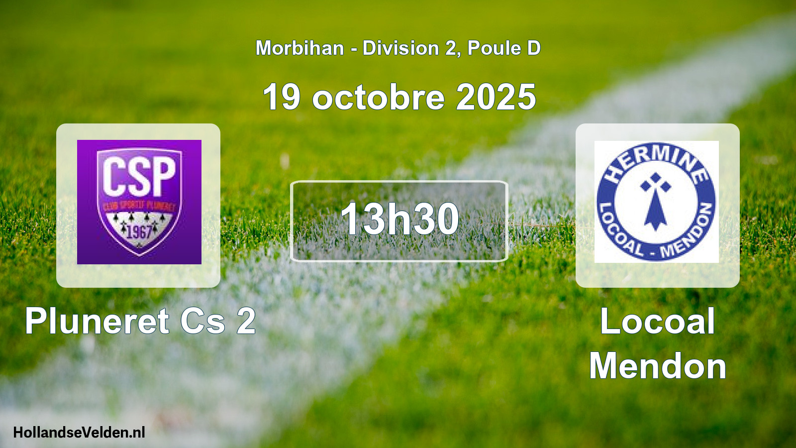 Scheduled Match: Pluneret Cs 2 - Locoal Mendon (19 October 2025)