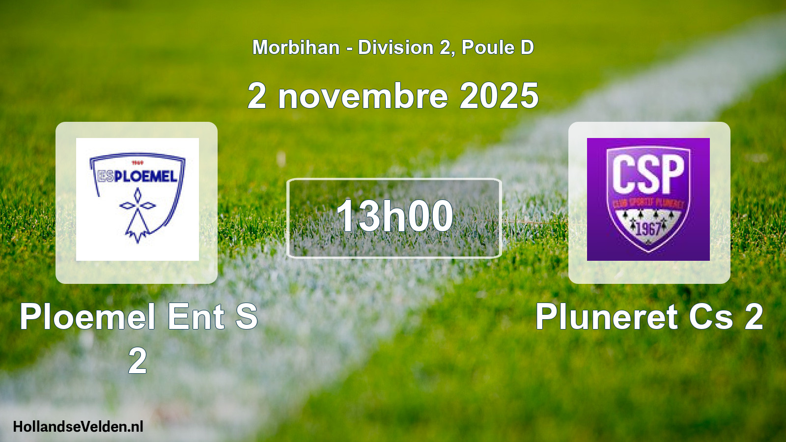 Scheduled Match: Ploemel Ent S 2 - Pluneret Cs 2 (2 November 2025)