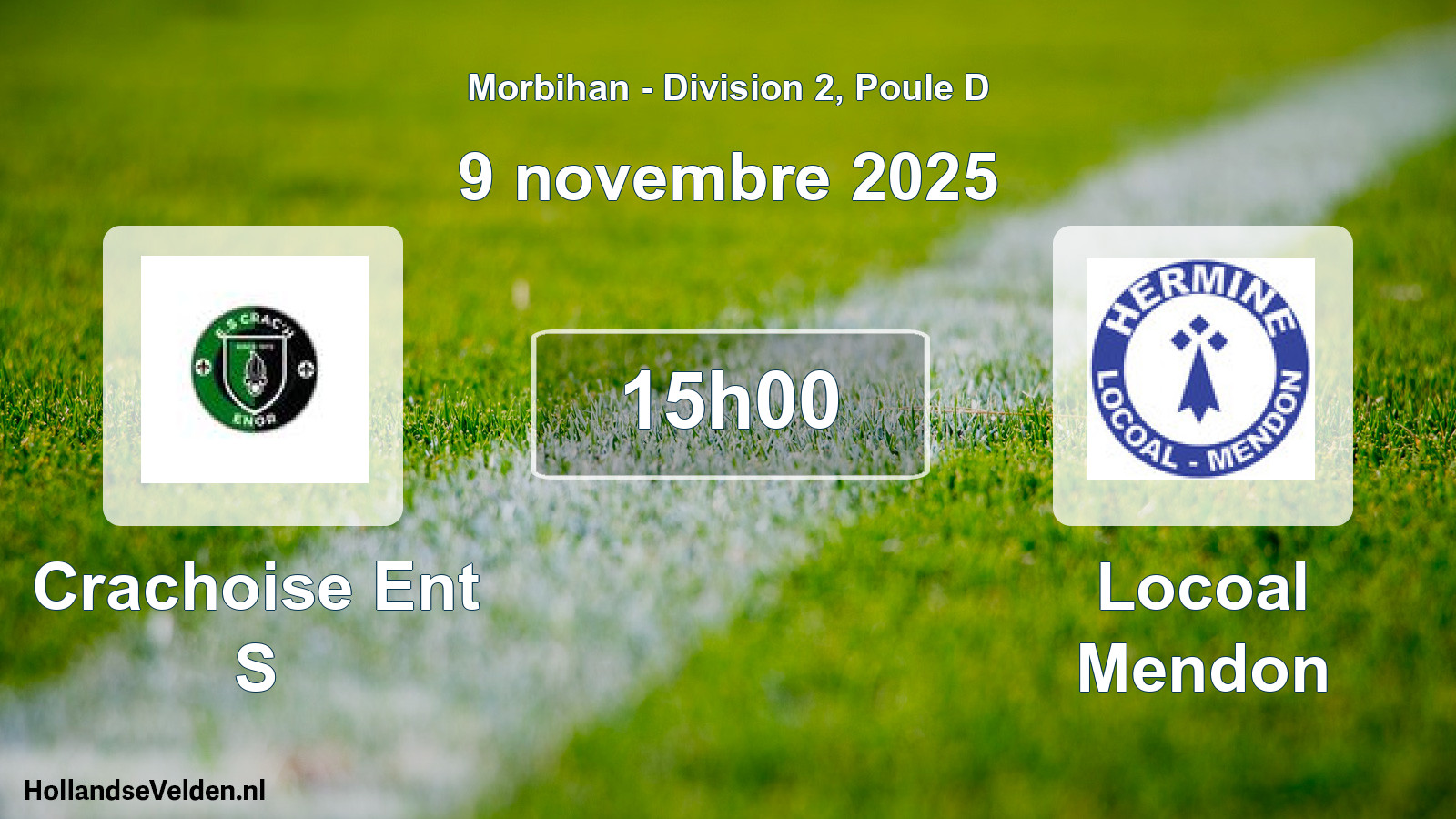 Scheduled Match: Crachoise Ent S - Locoal Mendon (9 November 2025)