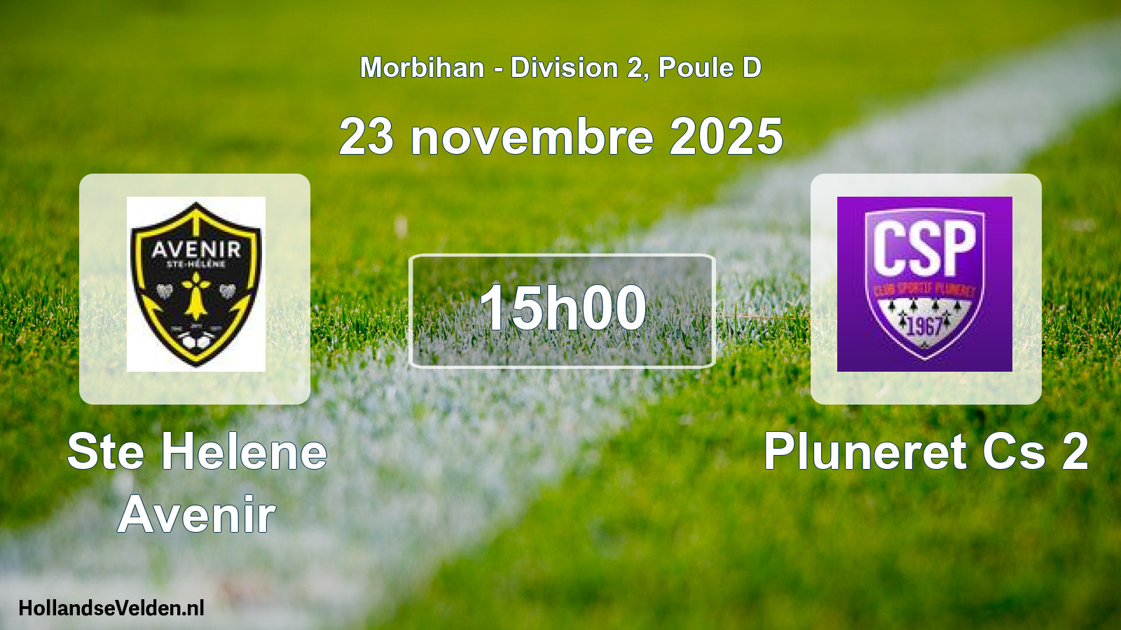 Scheduled Match: Ste Helene Avenir - Pluneret Cs 2 (23 November 2025)