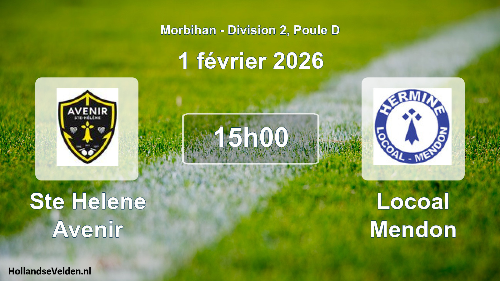 Scheduled Match: Ste Helene Avenir - Locoal Mendon (1 February 2026)