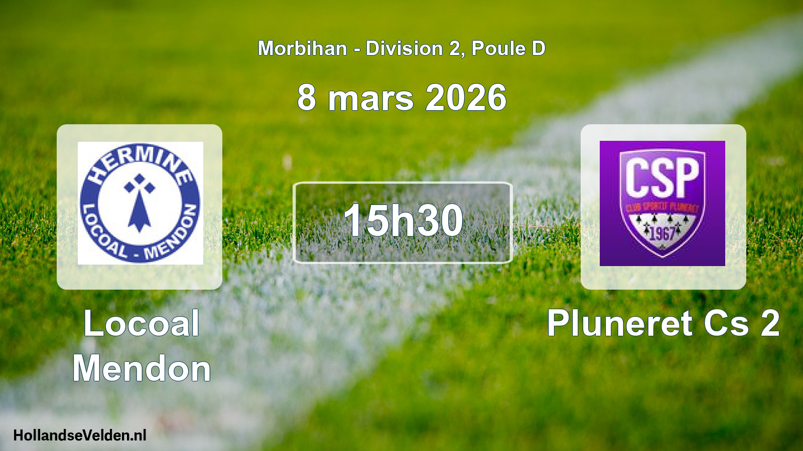 Geplande wedstrijd: Locoal Mendon - Pluneret Cs 2 (8 mars 2026)