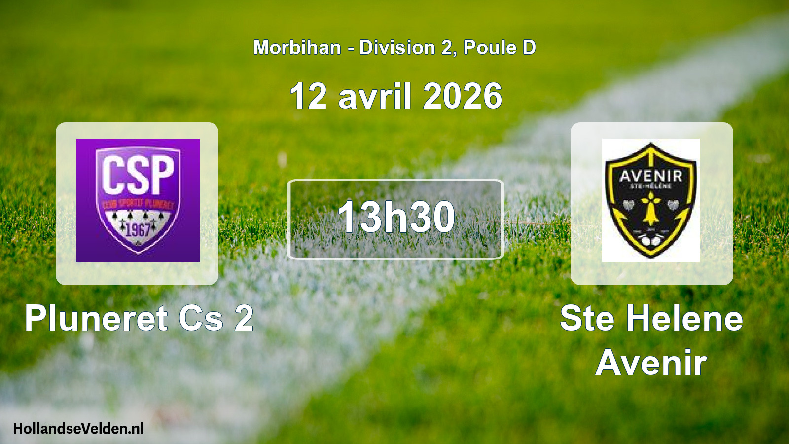 Scheduled Match: Pluneret Cs 2 - Ste Helene Avenir (12 April 2026)