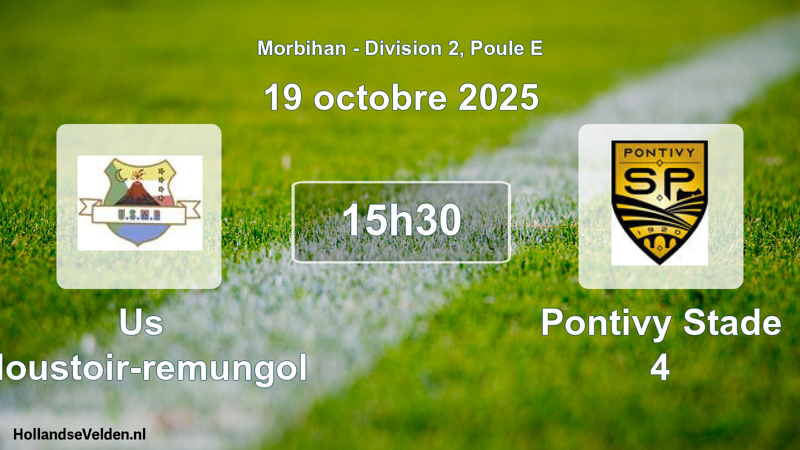 Scheduled Match: Us Moustoir-remungol - Pontivy Stade 4 (19 October 2025)