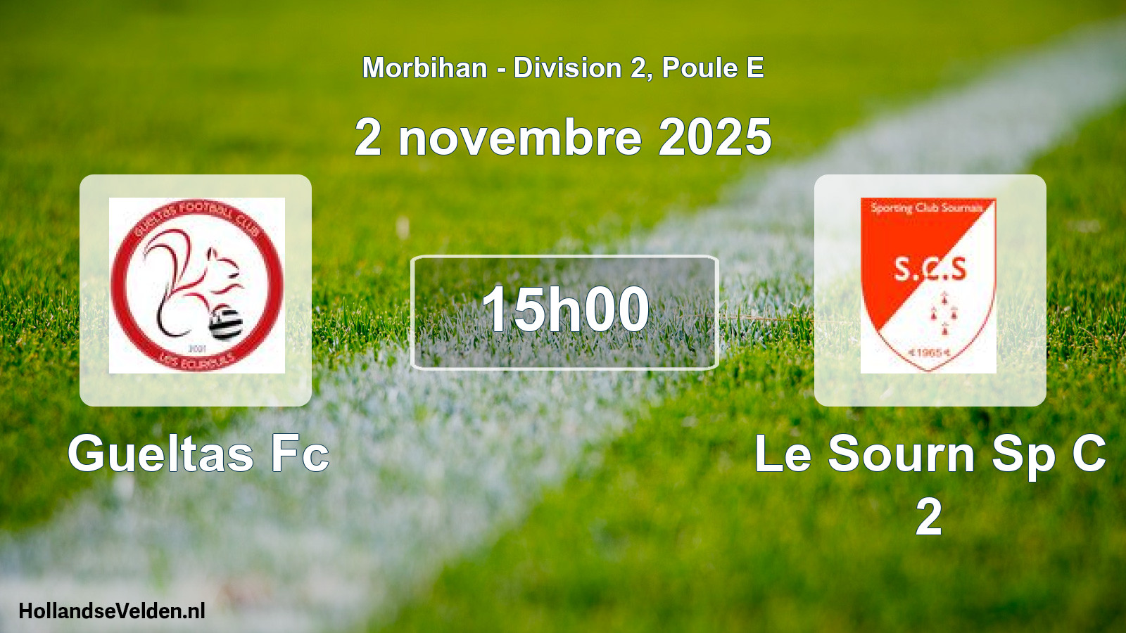 Scheduled Match: Gueltas Fc - Le Sourn Sp C 2 (2 November 2025)