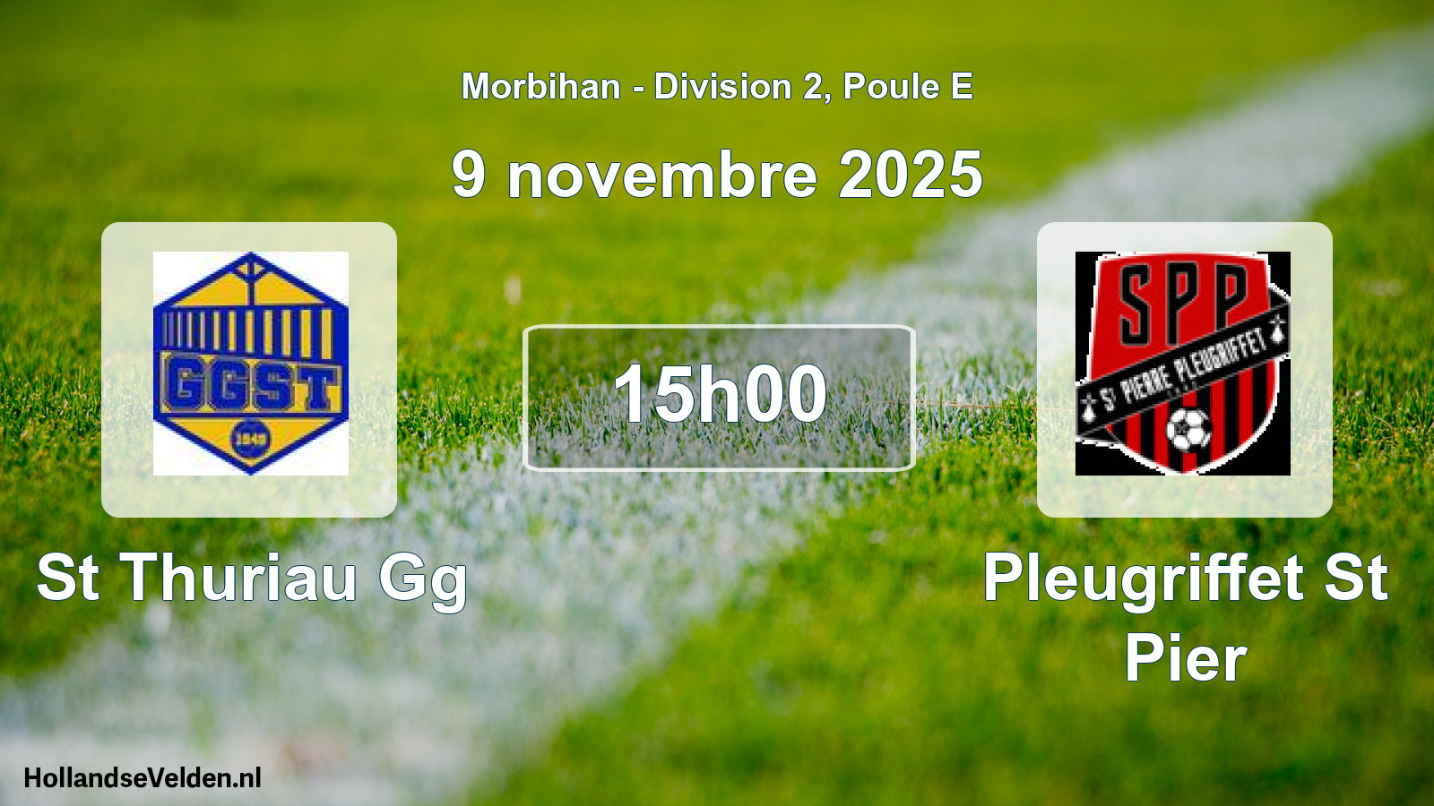 Scheduled Match: St Thuriau Gg - Pleugriffet St Pier (9 November 2025)