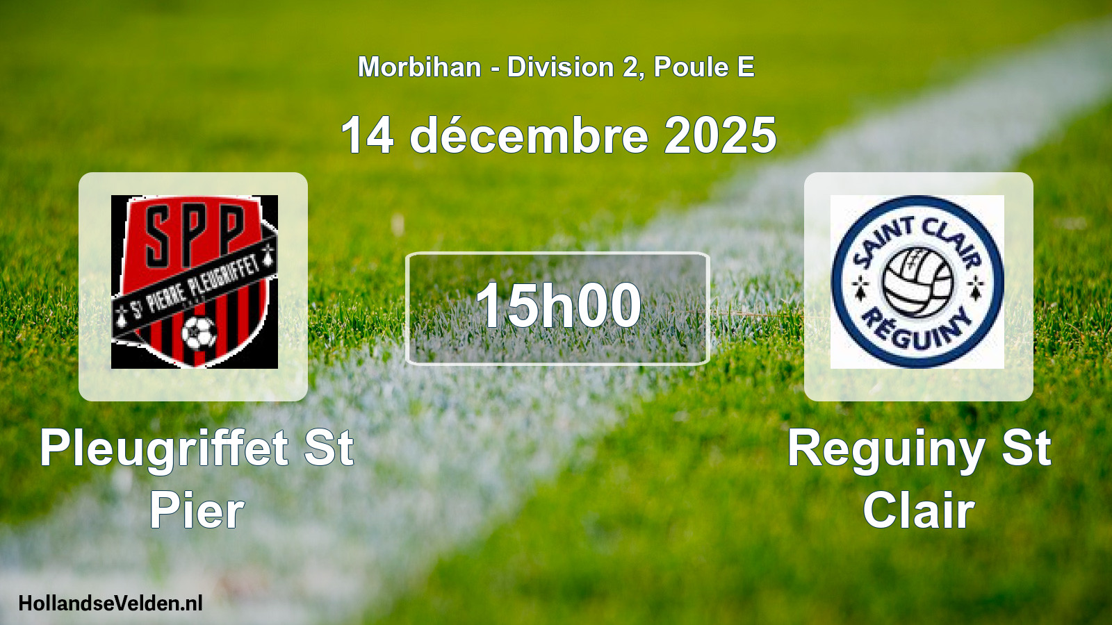Scheduled Match: Pleugriffet St Pier - Reguiny St Clair (14 December 2025)
