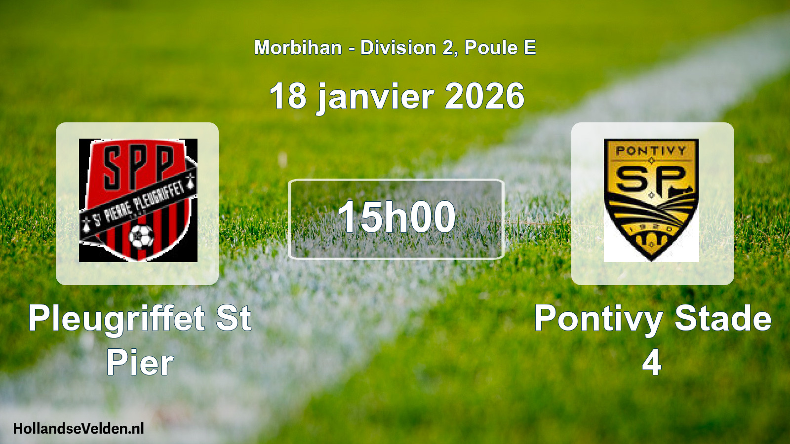 Scheduled Match: Pleugriffet St Pier - Pontivy Stade 4 (18 January 2026)